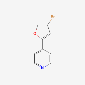 molecular formula C9H6BrNO B8601993 4-(4-Bromofuran-2-yl)pyridine CAS No. 828929-04-0