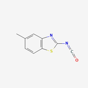 molecular formula C9H6N2OS B8601994 5-Methylbenzothiazol-2-yl isocyanate 