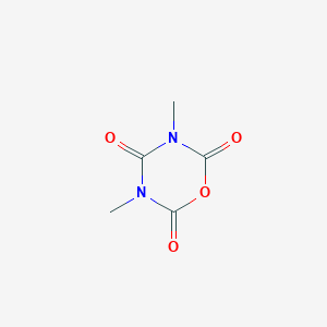 molecular formula C5H6N2O4 B8602026 3,5-Dimethyl-1,3,5-oxadiazinane-2,4,6-trione CAS No. 36209-52-6