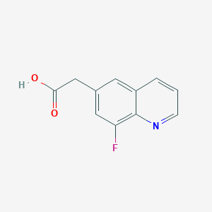 molecular formula C11H8FNO2 B8602069 (8-Fluoro-quinolin-6-yl)-acetic acid 
