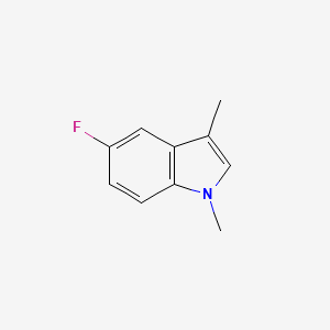molecular formula C10H10FN B8602106 5-Fluoro-1,3-dimethyl-1H-indole 