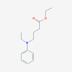 molecular formula C14H21NO2 B8602107 Ethyl 4-[ethyl(phenyl)amino]butanoate CAS No. 86874-37-5