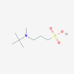 molecular formula C8H19NO3S B8602113 1-Propanesulfonic acid, 3-[(1,1-dimethylethyl)methylamino]- CAS No. 819862-95-8