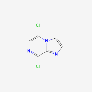 molecular formula C6H3Cl2N3 B8602148 5,8-Dichloroimidazo[1,2-a]pyrazine 