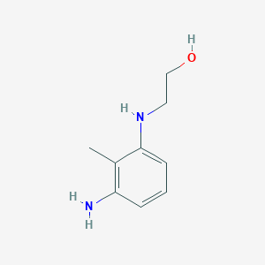 molecular formula C9H14N2O B8602170 2-(beta-Hydroxyethylamino)-6-aminotoluene 