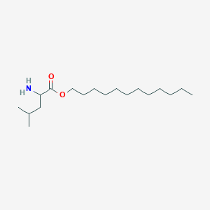 molecular formula C18H37NO2 B8602187 Dodecyl 2-amino-4-methylpentanoate 