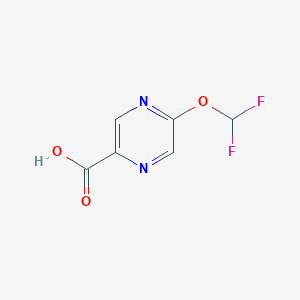 molecular formula C6H4F2N2O3 B8602205 2-Pyrazinecarboxylic acid, 5-(difluoromethoxy)- 