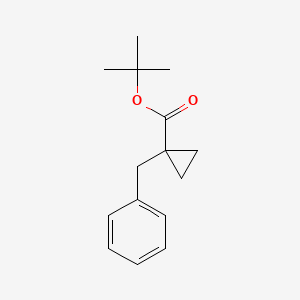 molecular formula C15H20O2 B8602214 1-Benzyl-cyclopropanecarboxylic acid tert-butyl ester CAS No. 108546-99-2
