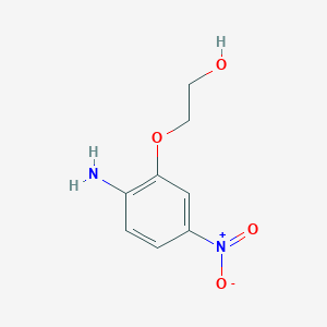 molecular formula C8H10N2O4 B8602219 2-(2-Hydroxyethoxy)-4-nitroaniline CAS No. 59820-41-6