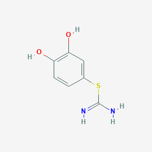 molecular formula C7H8N2O2S B8602235 S-(3,4-dihydroxyphenyl)-isothiourea 