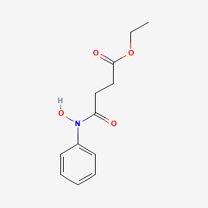 molecular formula C12H15NO4 B8602240 Ethyl 4-[hydroxy(phenyl)amino]-4-oxobutanoate CAS No. 89541-62-8