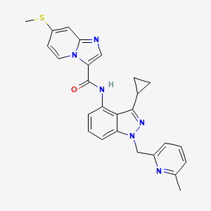 molecular formula C26H24N6OS B8602249 c-Fms-IN-7 