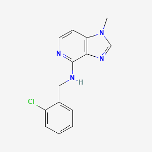 molecular formula C14H13ClN4 B8602348 N-[(2-Chlorophenyl)methyl]-1-methyl-1H-imidazo[4,5-c]pyridin-4-amine CAS No. 87035-13-0