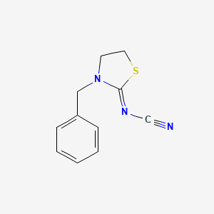 B8602383 (3-Benzyl-1,3-thiazolidin-2-ylidene)cyanamide CAS No. 94777-00-1