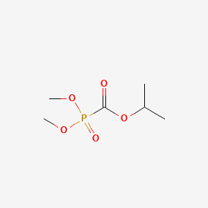 molecular formula C6H13O5P B8602402 Phosphinecarboxylic acid, dimethoxy-, 1-methylethyl ester, oxide CAS No. 72304-80-4