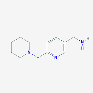 5-Aminomethyl-2-(piperidin-1-ylmethyl)-pyridine