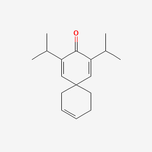 molecular formula C17H24O B8602431 2,4-Diisopropylspiro[5.5]undeca-1,4,8-trien-3-one CAS No. 102392-50-7
