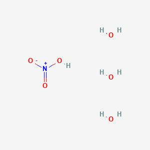 molecular formula H7NO6 B8602457 Nitrate trihydrate CAS No. 13444-83-2