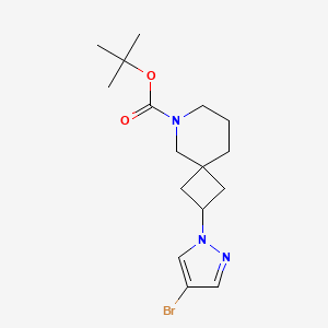 tert-butyl 2-(4-bromo-1H-pyrazol-1-yl)-6-azaspiro[3.5]nonane-6-carboxylate