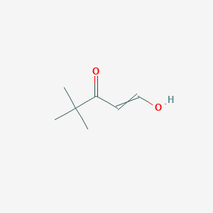 molecular formula C7H12O2 B8602492 1-Hydroxy-4,4-dimethylpent-1-en-3-one CAS No. 39245-06-2