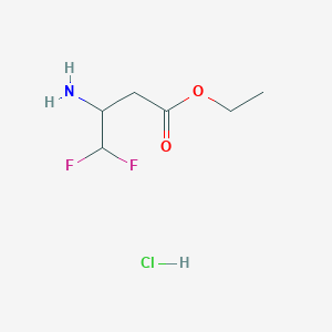 3-Amino-3-difluoromethylpropionic acid ethyl ester hydrochloride