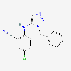 2-[(3-Benzyltriazol-4-yl)amino]-5-chloro-benzonitrile