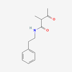 molecular formula C13H17NO2 B8602576 2-methyl-3-oxo-N-phenethyl-butyramide CAS No. 780771-37-1