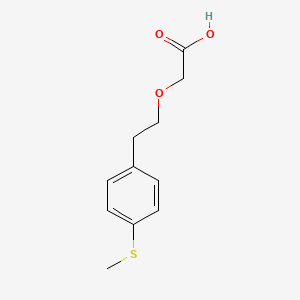 molecular formula C11H14O3S B8602607 2-(4-Methylthiophenyl)ethoxyacetic acid 