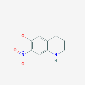 molecular formula C10H12N2O3 B8602689 6-(Methyloxy)-7-nitro-1,2,3,4-tetrahydroquinoline 