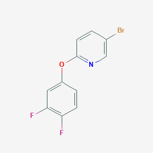 molecular formula C11H6BrF2NO B8602748 5-Bromo-2-(3,4-difluorophenoxy)pyridine 