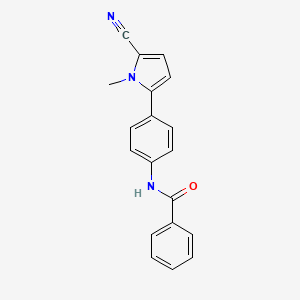 molecular formula C19H15N3O B8602754 N-[4-(5-cyano-1-methyl-1H-pyrrol-2-yl)phenyl]benzamide CAS No. 921631-45-0