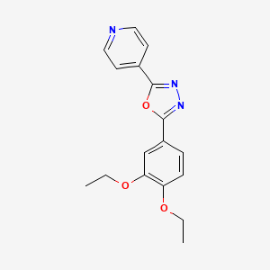 2-(3,4-Diethoxyphenyl)-5-(pyridin-4-yl)-1,3,4-oxadiazole