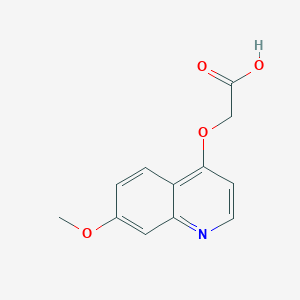 molecular formula C12H11NO4 B8602774 2-(7-Methoxyquinolin-4-yloxy)acetic acid 