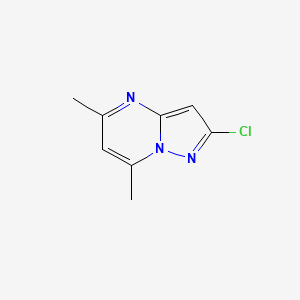 molecular formula C8H8ClN3 B8602778 2-Chloro-5,7-dimethylpyrazolo [1,5-a]pyrimidine 