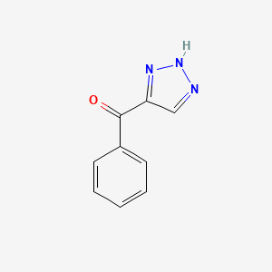 molecular formula C9H7N3O B8602803 4-Benzoyl-1H-1,2,3-triazole 