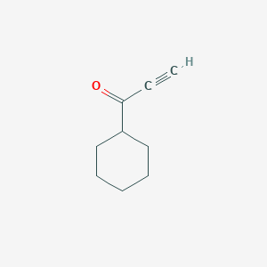 molecular formula C9H12O B8602829 1-Cyclohexyl-2-propyn-1-one 