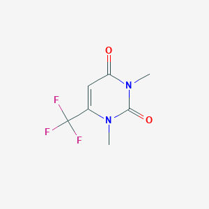 molecular formula C7H7F3N2O2 B8602837 1,3-Dimethyl-6-(trifluoromethyl)uracil 
