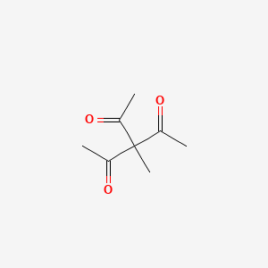 molecular formula C8H12O3 B8602884 2,4-Pentanedione, 3-acetyl-3-methyl- CAS No. 25491-41-2