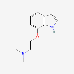 molecular formula C12H16N2O B8602996 [2-(1H-indol-7-yloxy)-ethyl]-dimethyl-amine 