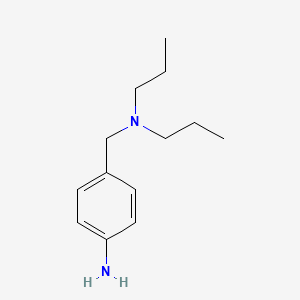 molecular formula C13H22N2 B8603076 4-Dipropylaminomethyl-aniline 