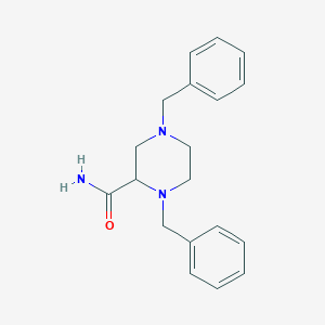 molecular formula C19H23N3O B8603078 1,4-Dibenzyl-piperazine-2-carboxylic acid amide CAS No. 188847-59-8