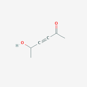 molecular formula C6H8O2 B8603119 5-Hydroxy-3-hexyn-2-one 