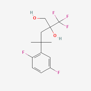 molecular formula C13H15F5O2 B8603123 4-(2,5-Difluorophenyl)-4-methyl-2-(trifluoromethyl)pentane-1,2-diol CAS No. 611231-90-4