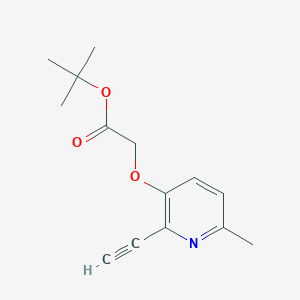 molecular formula C14H17NO3 B8603132 tert-Butyl [(2-ethynyl-6-methylpyridin-3-yl)oxy]acetate 
