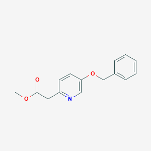 molecular formula C15H15NO3 B8603170 Methyl 2-[5-(benzyloxy)pyridin-2-yl]acetate 