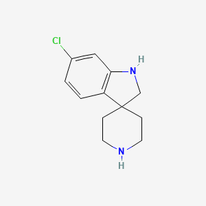molecular formula C12H15ClN2 B8603189 6-Chlorospiro[indoline-3,4'-piperidine] 