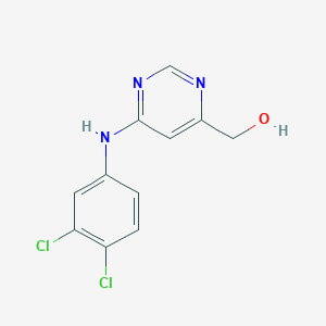 molecular formula C11H9Cl2N3O B8603252 (6-(3,4-Dichlorophenylamino)pyrimidin-4-yl)methanol 