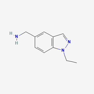 molecular formula C10H13N3 B8603319 (1-ethyl-1H-indazol-5-yl)methanamine 