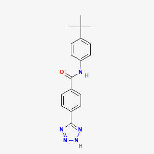 molecular formula C18H19N5O B8603371 N-(4-tert-butylphenyl)-4-(1H-tetraazol-5-yl)benzamide CAS No. 651769-95-8