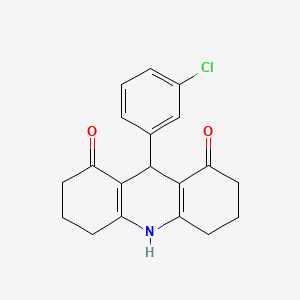 9-(3-chlorophenyl)-3,4,6,7,9,10-hexahydro-1,8(2H,5H)-acridinedione